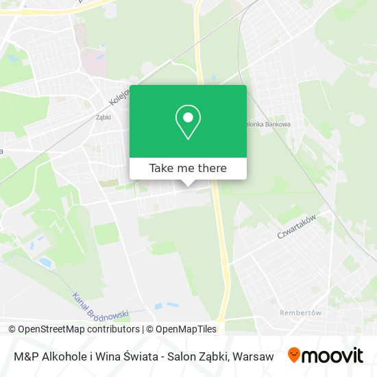 M&P Alkohole i Wina Świata - Salon Ząbki map