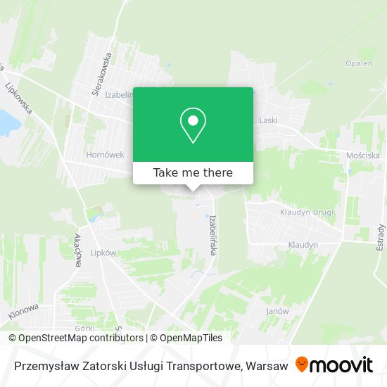 Przemysław Zatorski Usługi Transportowe map