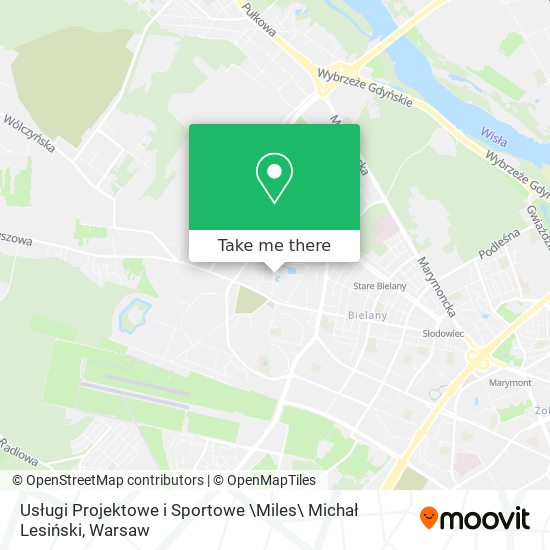 Usługi Projektowe i Sportowe \Miles\ Michał Lesiński map