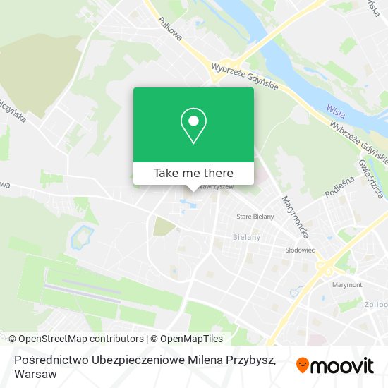 Pośrednictwo Ubezpieczeniowe Milena Przybysz map