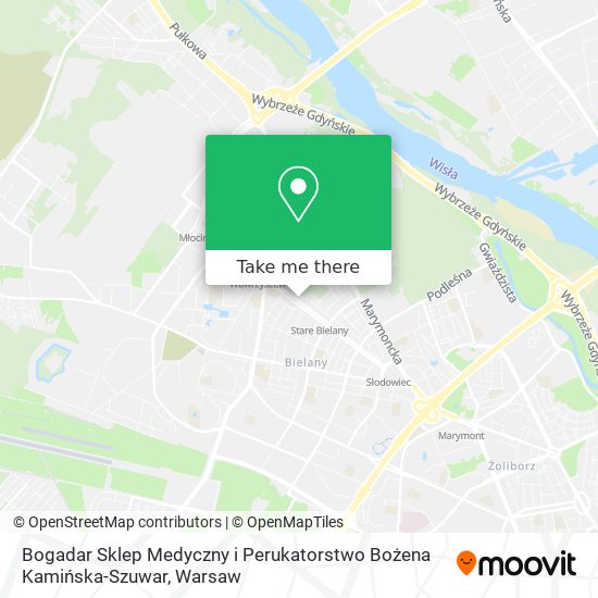 Bogadar Sklep Medyczny i Perukatorstwo Bożena Kamińska-Szuwar map