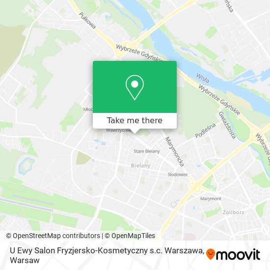 U Ewy Salon Fryzjersko-Kosmetyczny s.c. Warszawa map