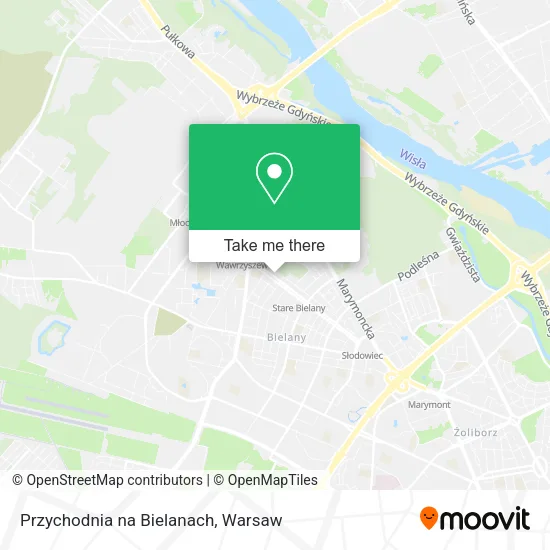 Przychodnia na Bielanach map