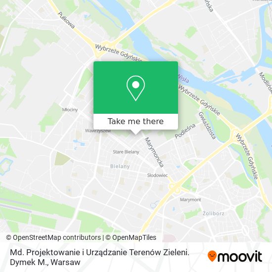 Md. Projektowanie i Urządzanie Terenów Zieleni. Dymek M. map