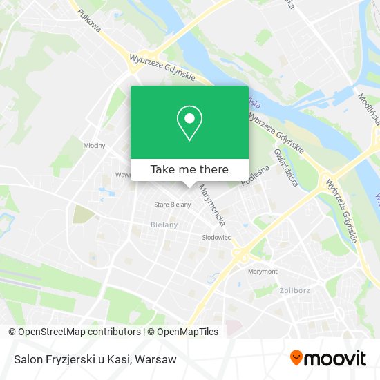 Salon Fryzjerski u Kasi map