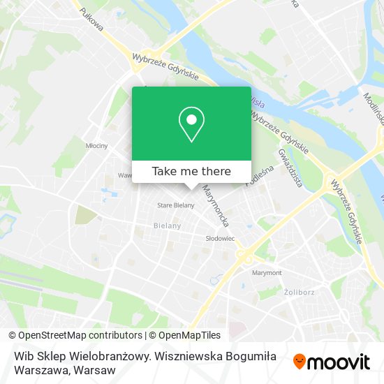 Wib Sklep Wielobranżowy. Wiszniewska Bogumiła Warszawa map