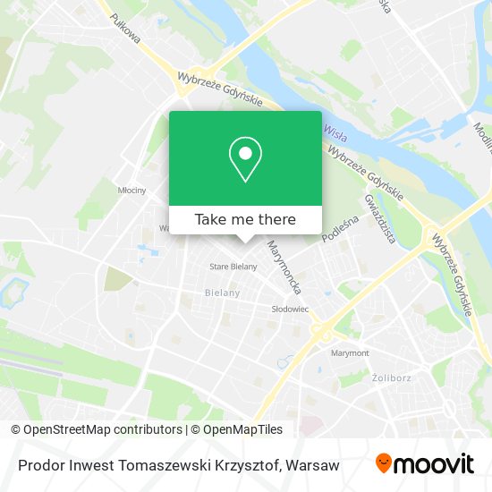 Карта Prodor Inwest Tomaszewski Krzysztof