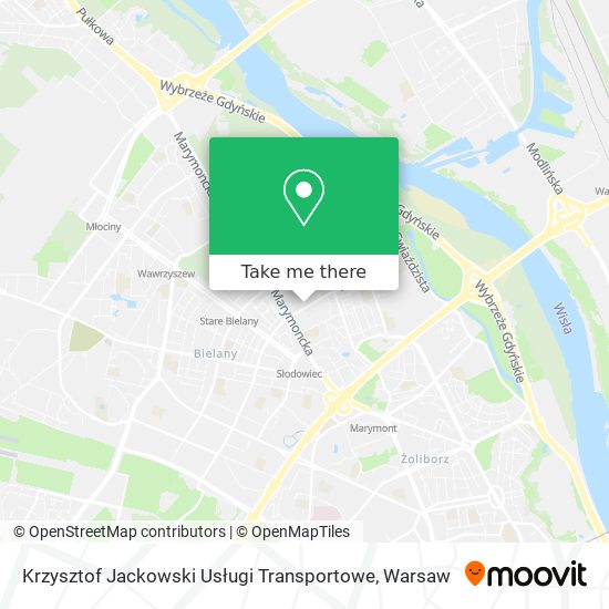 Krzysztof Jackowski Usługi Transportowe map