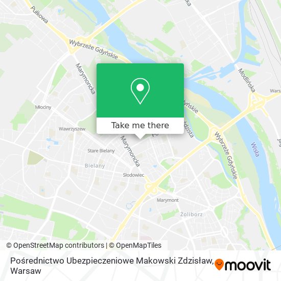 Pośrednictwo Ubezpieczeniowe Makowski Zdzisław map