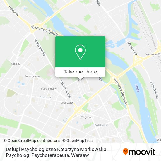 Карта Usługi Psychologiczne Katarzyna Markowska Psycholog, Psychoterapeuta