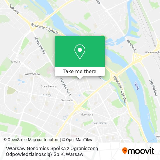 \Warsaw Genomics Spółka z Ograniczoną Odpowiedzialnością\ Sp.K map