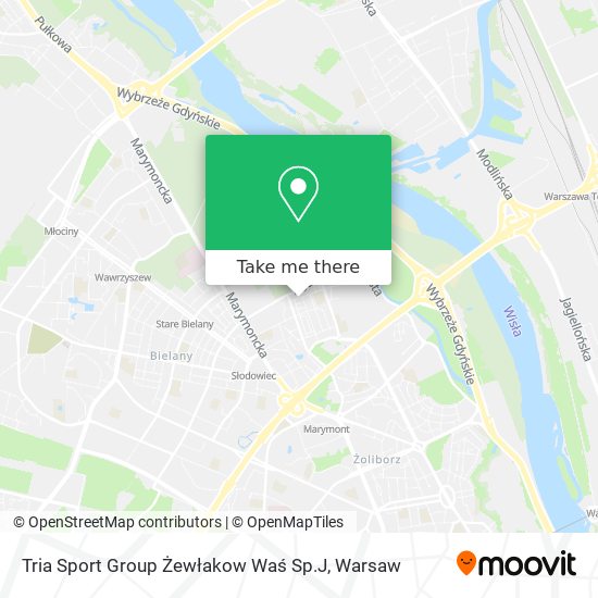 Tria Sport Group Żewłakow Waś Sp.J map