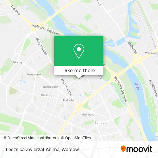 Lecznica Zwierząt Anima map