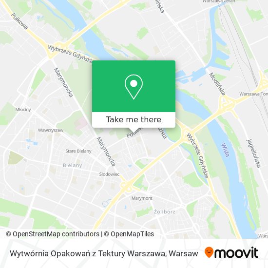 Wytwórnia Opakowań z Tektury Warszawa map