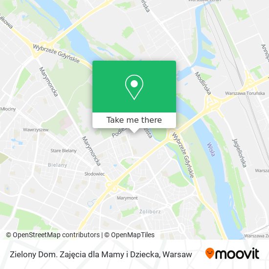 Zielony Dom. Zajęcia dla Mamy i Dziecka map