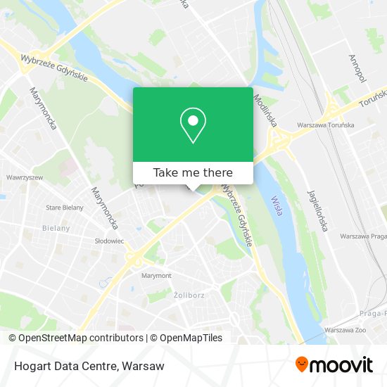 Hogart Data Centre map