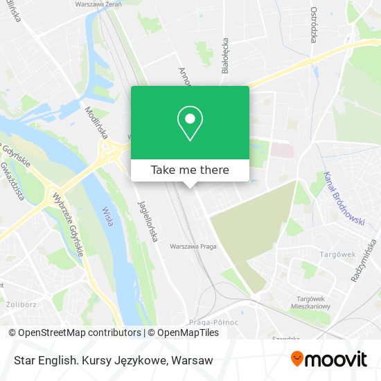 Star English. Kursy Językowe map