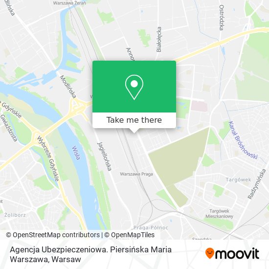 Agencja Ubezpieczeniowa. Piersińska Maria Warszawa map