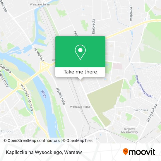 Kapliczka na Wysockiego map