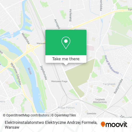 Elektroinstalatorstwo Elektryczne Andrzej Formela map