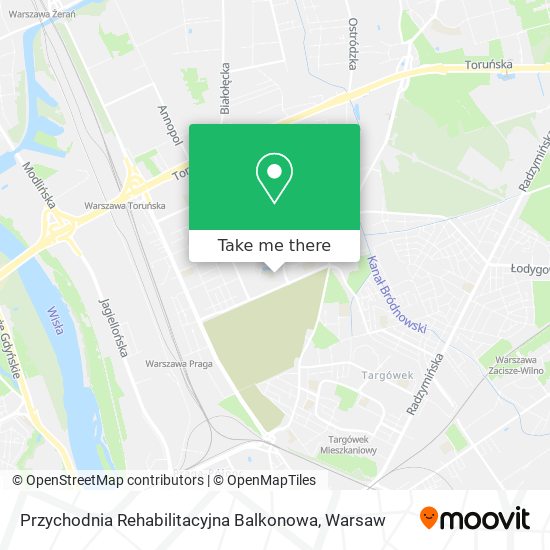 Карта Przychodnia Rehabilitacyjna Balkonowa