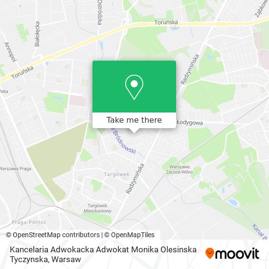 Kancelaria Adwokacka Adwokat Monika Olesinska Tyczynska map