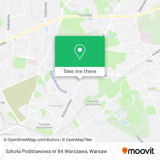 Szkoła Podstawowa nr 84 Warszawa map