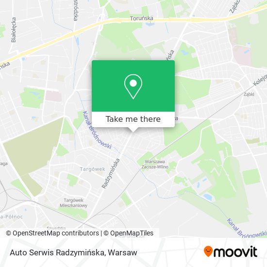 Карта Auto Serwis Radzymińska