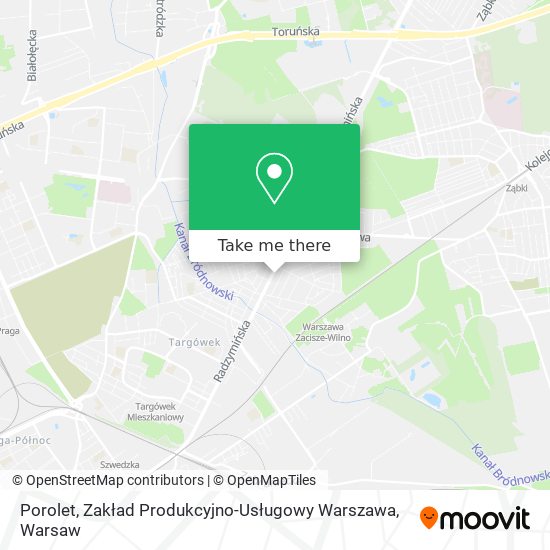 Porolet, Zakład Produkcyjno-Usługowy Warszawa map