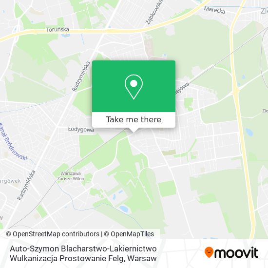 Auto-Szymon Blacharstwo-Lakiernictwo Wulkanizacja Prostowanie Felg map