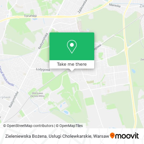 Zieleniewska Bożena. Usługi Cholewkarskie map