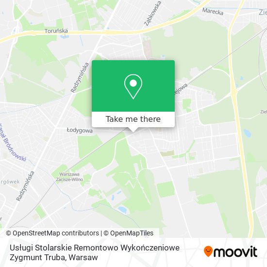 Usługi Stolarskie Remontowo Wykończeniowe Zygmunt Truba map