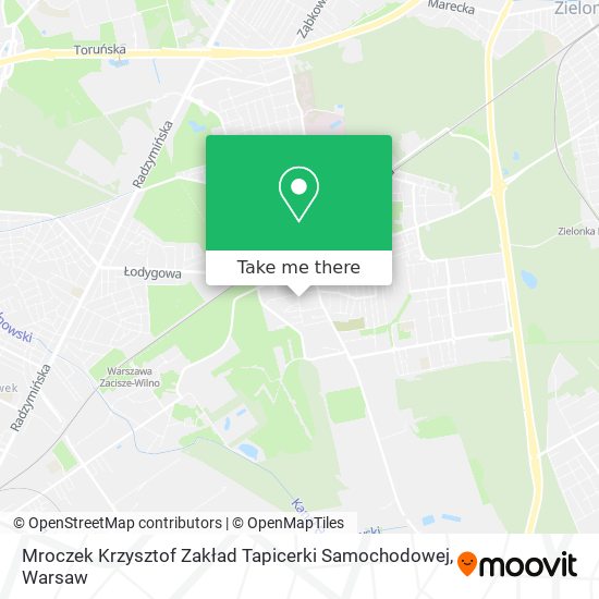 Mroczek Krzysztof Zakład Tapicerki Samochodowej map