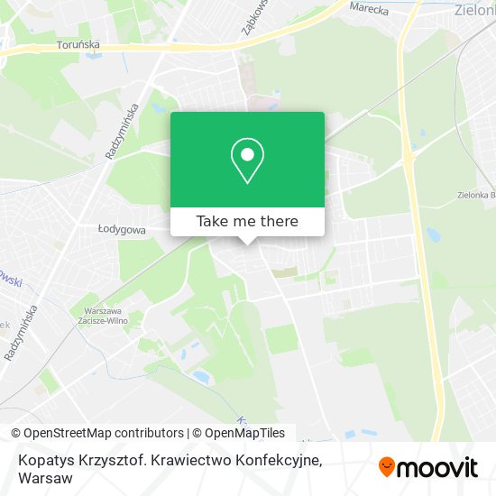 Kopatys Krzysztof. Krawiectwo Konfekcyjne map