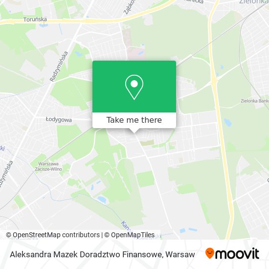 Aleksandra Mazek Doradztwo Finansowe map