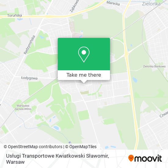 Карта Usługi Transportowe Kwiatkowski Sławomir