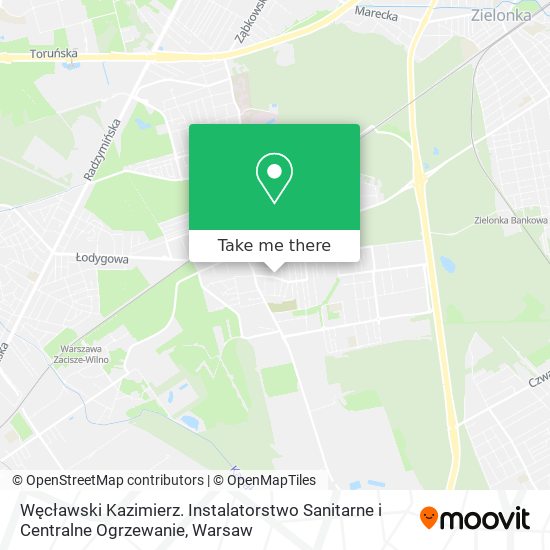 Węcławski Kazimierz. Instalatorstwo Sanitarne i Centralne Ogrzewanie map