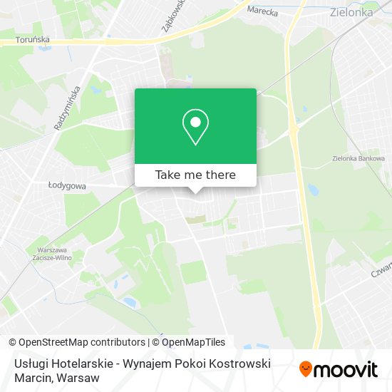 Usługi Hotelarskie - Wynajem Pokoi Kostrowski Marcin map