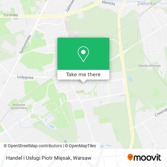 Handel i Usługi Piotr Mięsak map