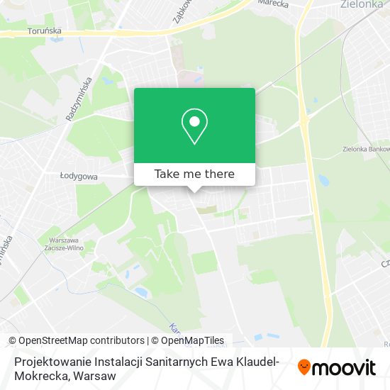 Projektowanie Instalacji Sanitarnych Ewa Klaudel-Mokrecka map