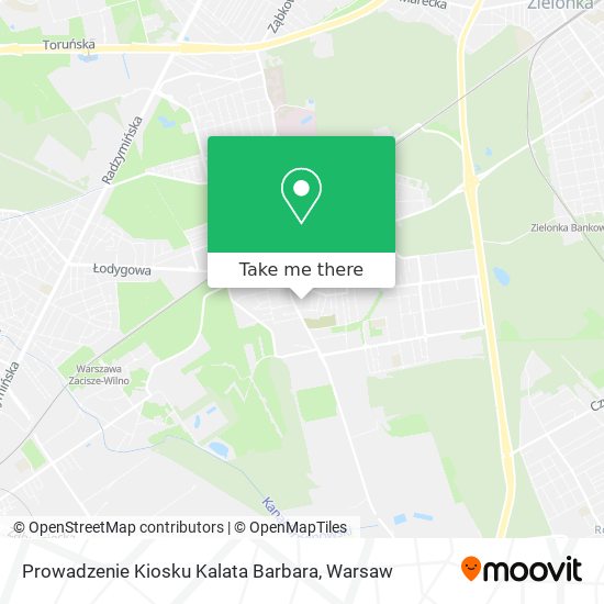 Prowadzenie Kiosku Kalata Barbara map