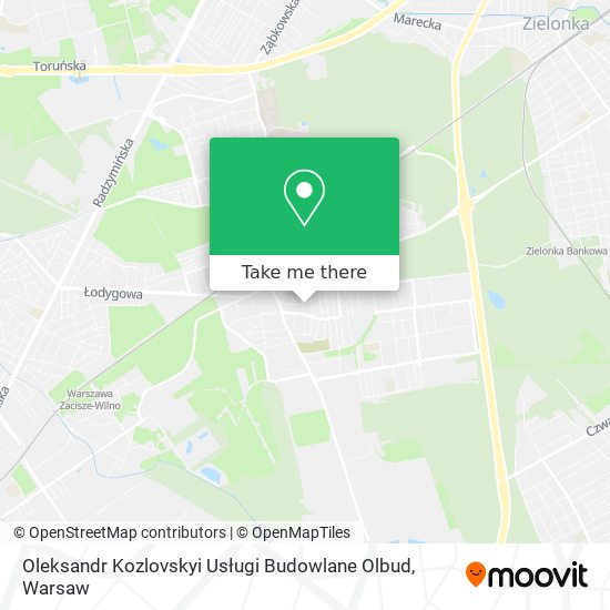 Oleksandr Kozlovskyi Usługi Budowlane Olbud map