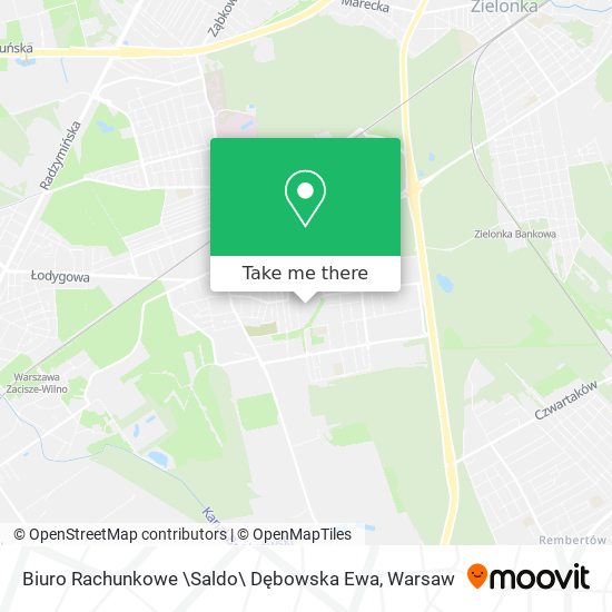 Biuro Rachunkowe \Saldo\ Dębowska Ewa map