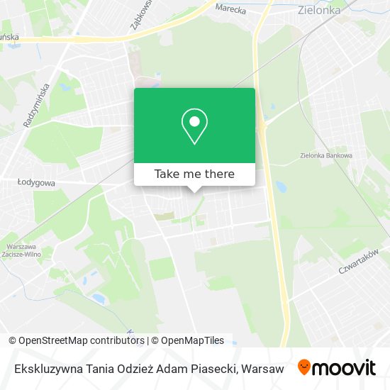 Ekskluzywna Tania Odzież Adam Piasecki map