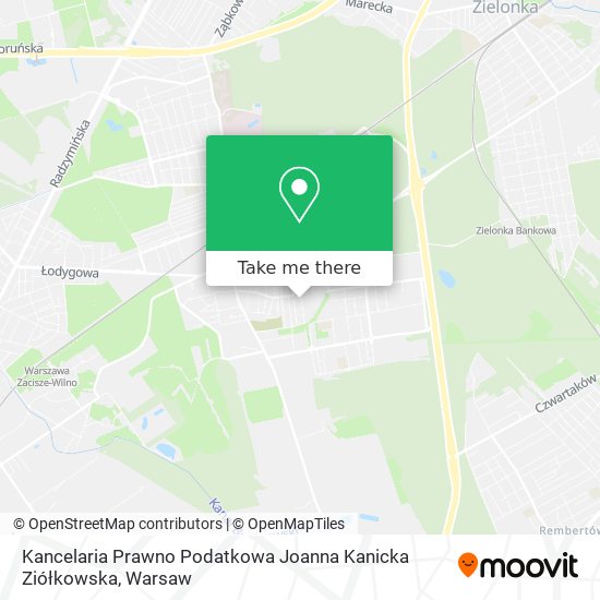 Kancelaria Prawno Podatkowa Joanna Kanicka Ziółkowska map