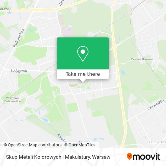 Skup Metali Kolorowych i Makulatury map