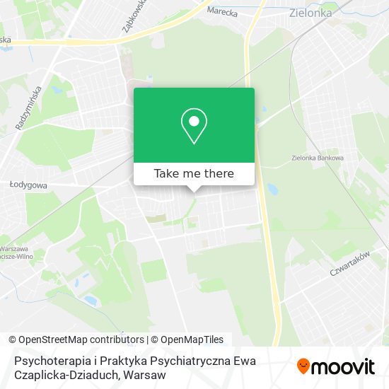 Psychoterapia i Praktyka Psychiatryczna Ewa Czaplicka-Dziaduch map