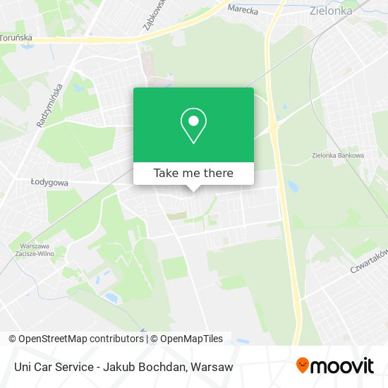 Uni Car Service - Jakub Bochdan map