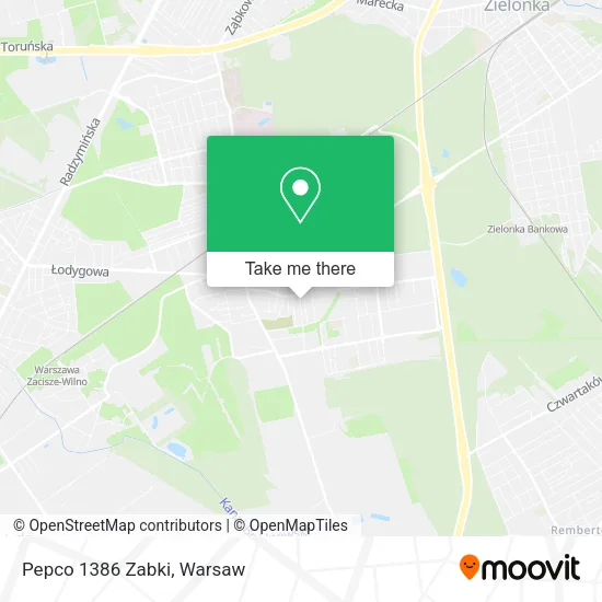 Pepco 1386 Zabki map