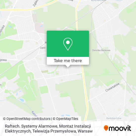 Raftech. Systemy Alarmowe, Montaż Instalacji Elektrycznych, Telewizja Przemysłowa map